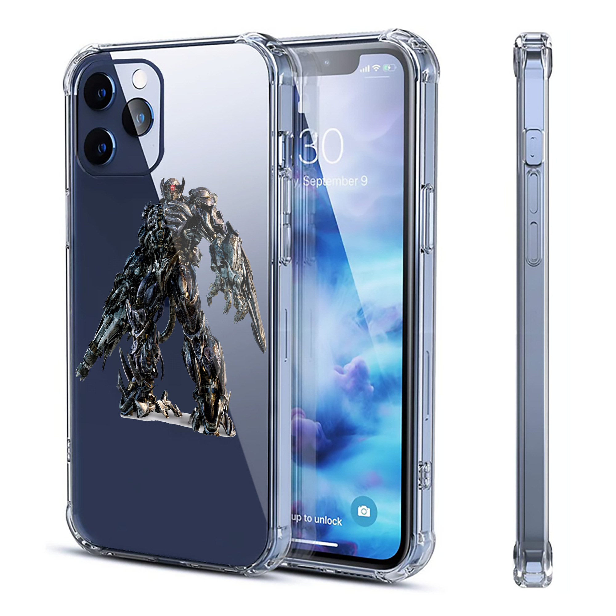 （画像用） Transformers トランスフォーマー 【iPhone 12シリーズ対応】透明スマホケース（クリアソフトケース）